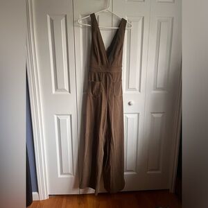 Corduroy Flare Jumpsuit